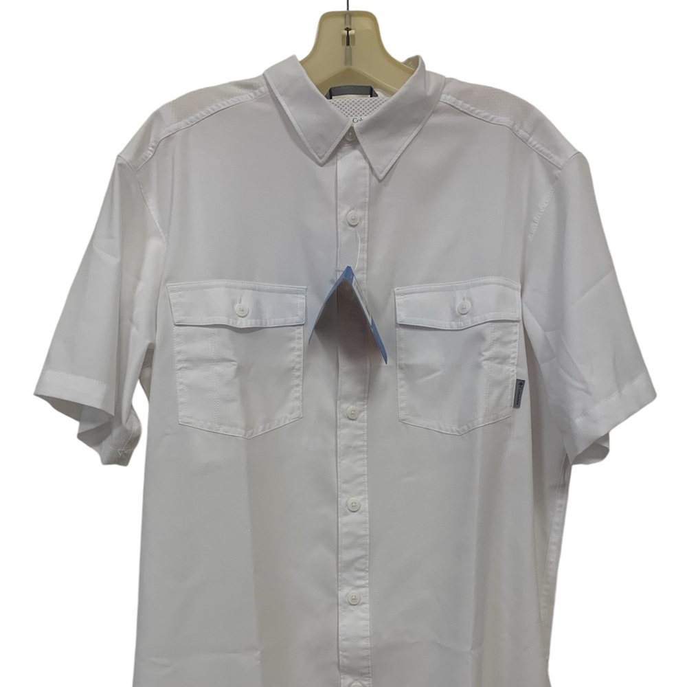 Columbia Omni-Shade White Men’s Short Sleeve Shirt NWT Size M